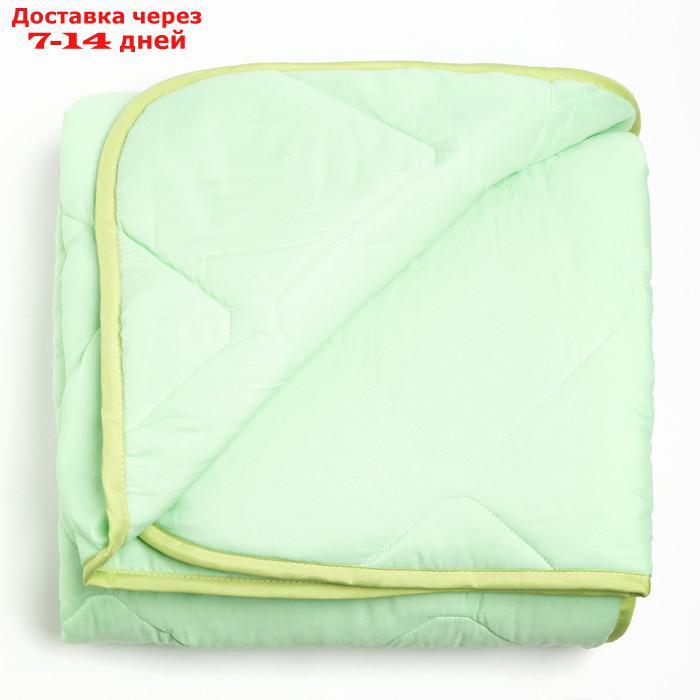 Одеяло 140*205 см, 300 гр/см2, бамбуковое волокно, микрофибра, цвет зелёный - фото 1 - id-p218620951