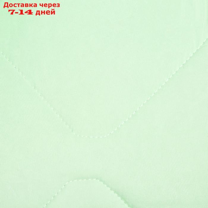 Одеяло 140*205 см, 300 гр/см2, бамбуковое волокно, микрофибра, цвет зелёный - фото 2 - id-p218620951