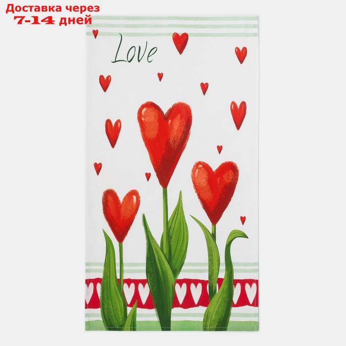 Набор "Love" полотенце 40х73см, саржа 190гр/м2, формочки для печенья - фото 2 - id-p218620085