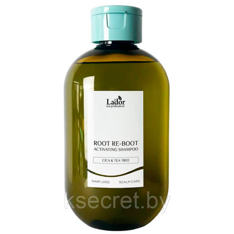 Шампунь против выпадения для жирной кожи головы Lador Root Re-Boot Activating Shampoo Cica Tea Tree 300мл - фото 1 - id-p218649215