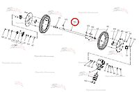 Приводной вал 037.06985 для свеклоуборочного комбайна Grimme Rexor 620/630