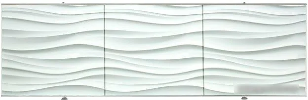 Экран под ванну Perfecto Linea 36-031707 3D 1.7 м (волна белая) - фото 1 - id-p218658485