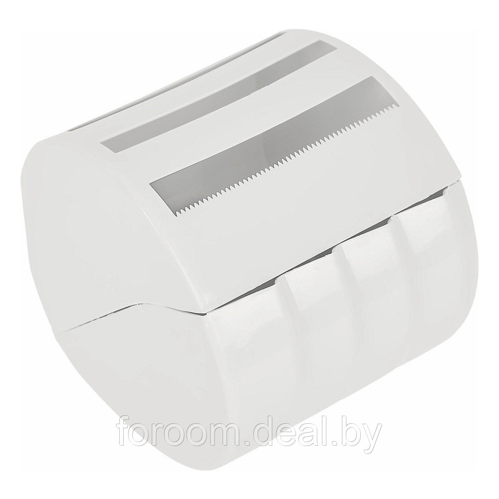 Держатель для туалетной бумаги 15,5х12,2х(h)13,5см закрытый, белое облако Plastic Republic Regular KL151112048 - фото 1 - id-p218658132