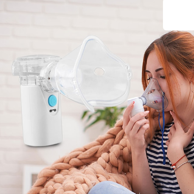 Компактный бесшумный ультразвуковой ингалятор Medical MESH Nebulizer CK-AT019 с насадками для детей и взрослых - фото 2 - id-p218658589