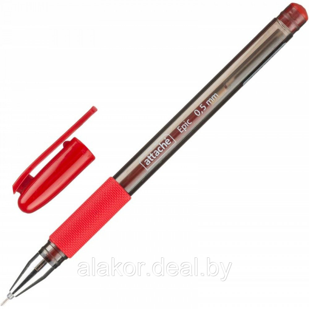 Ручка гелевая Attache Epic, линия 0,5мм, красная - фото 1 - id-p218659340