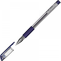 Ручка гелевая Attache Gelios-030, линия 0,5мм, синяя, корпус прозрачный