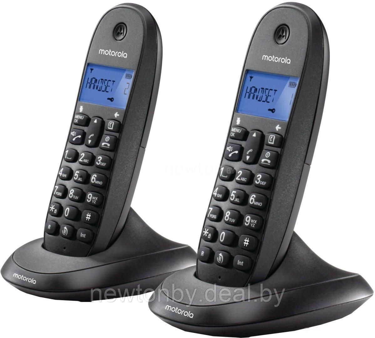 Радиотелефон Motorola C1002LB+ (черный) - фото 1 - id-p218661445