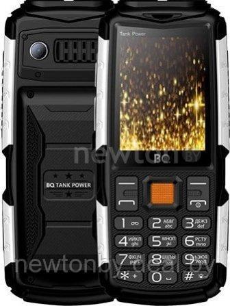 Кнопочный телефон BQ-Mobile BQ-2430 Tank Power (черный/серебристый) - фото 1 - id-p218661773