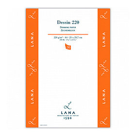 LANA Альбом-склейка для рисования Dessin, А4,30л, 220 гр/м2