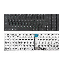 Клавиатура для ноутбука Asus X551CA, X551MA, плоский Enter, черная