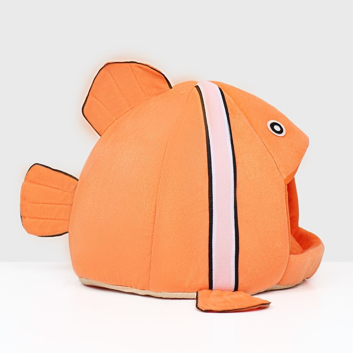 Домик для животных "Рыбка-клоун", 31 х 30 х 28 см, оранжевый - фото 3 - id-p218663503