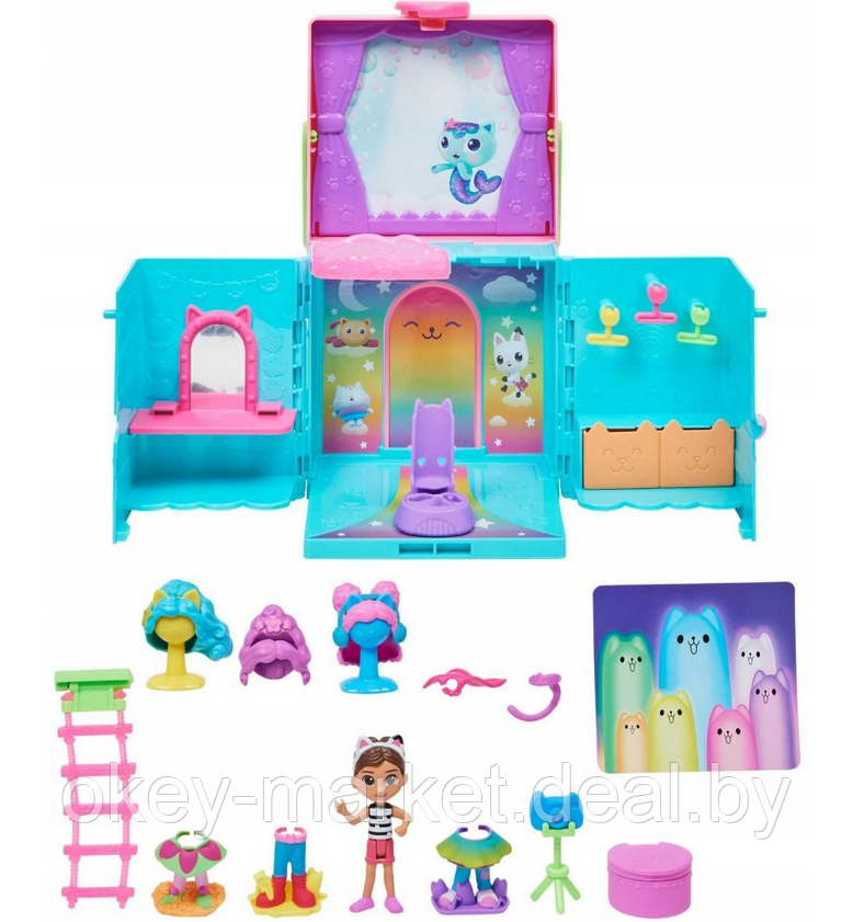 Игровой набор Spin Master Gabby's Dollhouse Радужный гардероб с фигуркой и аксессуарами 6064153 - фото 3 - id-p218663730