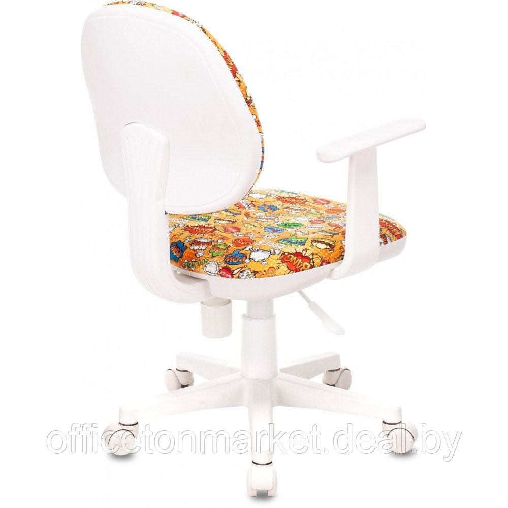 Кресло детское Бюрократ CH-W356AXSN, ткань, пластик, оранжевый бэнг - фото 4 - id-p218663130