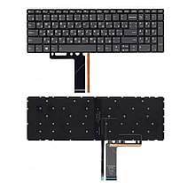 Клавиатура для ноутбука Lenovo IdeaPad 320-15ABR, 320-15IAP, 320-15IKB, 320-15ISK, без рамки, серая, подсветка