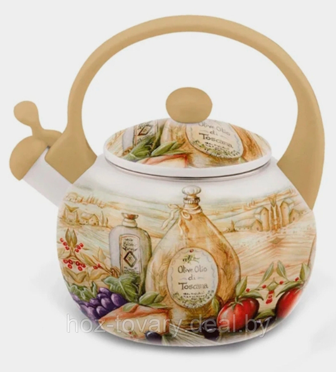 Чайник эмалированный со свистком Kelly обьем 2,5 л арт. KL 4429 - фото 1 - id-p217175434