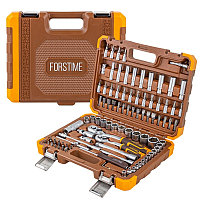 Набор инструментов в пластиковом кейсе (94 предмета) 1/4".3/8" FORSTIME FT-4941-5DS-м