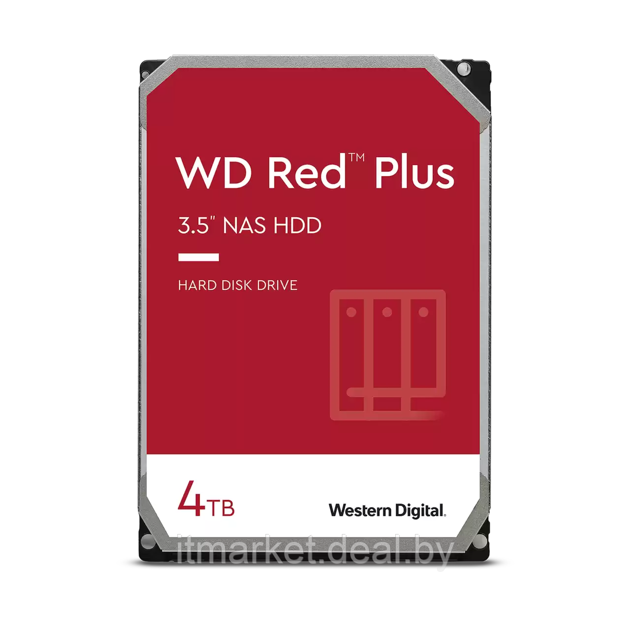 Жесткий диск 4Tb Western Digital Red Plus (WD40EFPX) - фото 1 - id-p218664648