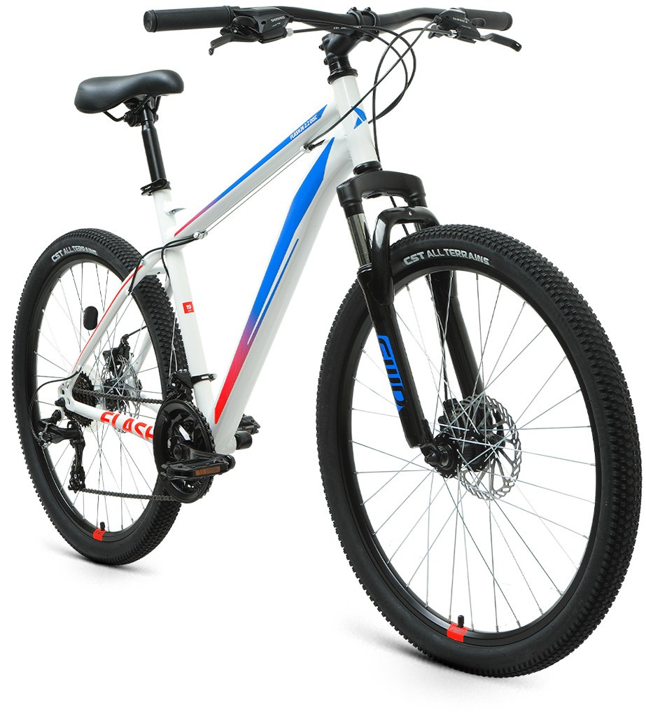 Горный велосипед хардтейл Forward FLASH 26 2.2 S disc (15 quot; рост) белый/голубой 2021 год (RBKW1M16GS36) - фото 2 - id-p218668053