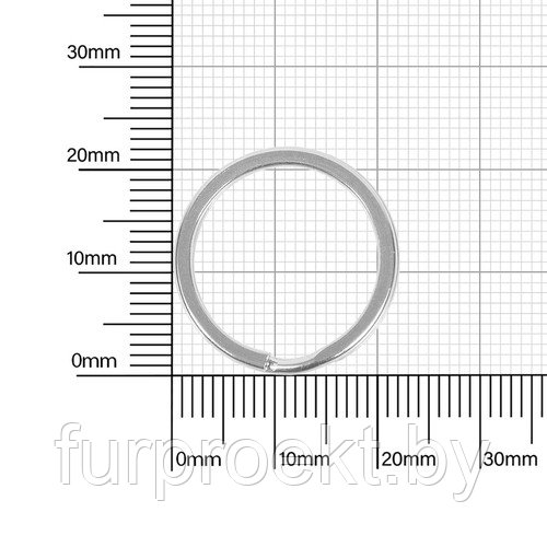 Кольцо для ключей В 38 d=16мм (BSQ d внутр=16мм) никель роллинг