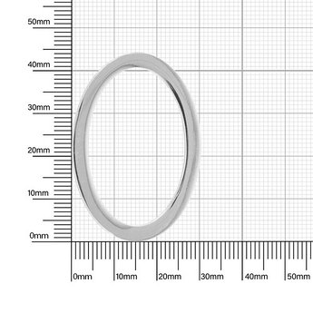 Кольцо литое О 063 (овал) никель 20*35 мм