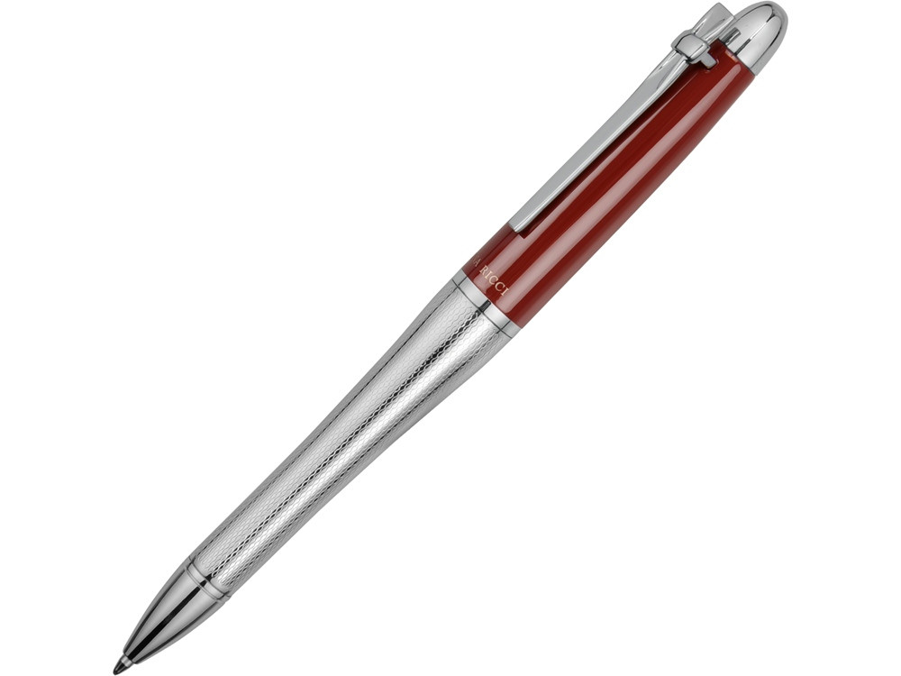 Ручка шариковая Nina Ricci модель Sibyllin в футляре, серебристый/красный - фото 1 - id-p218668532