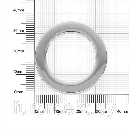 Кольцо литое 453 никель полир 25 мм
