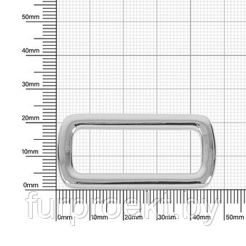 Кольцо овальное 4375 38мм никель полир