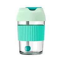 Стакан-непроливайка Kiss Kiss Fish Rainbow Bobo Cup 365ml Green G-U36W-213