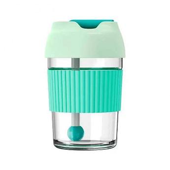 Стакан-непроливайка Kiss Kiss Fish Rainbow Bobo Cup 365ml Green G-U36W-213