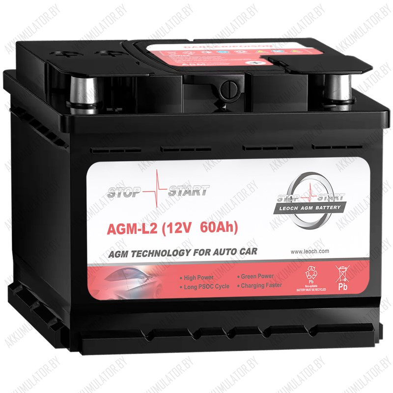Аккумулятор Leoch AGM-L2 / 60Ah / 680А - фото 1 - id-p218672232
