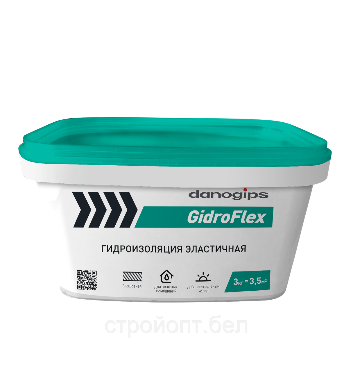 Гидроизоляция эластичная Danogips GidroFlex, 3 кг, РФ