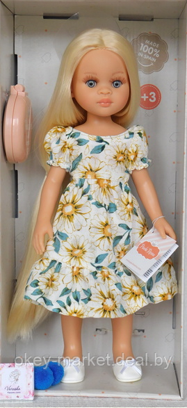 Кукла Paola Reina Лаура в длинном платье с цветами, 32 см - фото 6 - id-p218679878