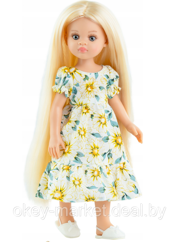 Кукла Paola Reina Лаура в длинном платье с цветами, 32 см - фото 3 - id-p218679878