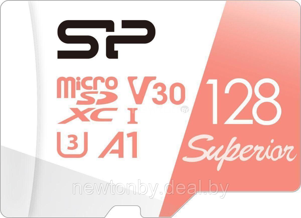 Карта памяти Silicon-Power Superior A1 microSDXC 128GB SP128GBSTXDV3V20 - фото 1 - id-p218700733