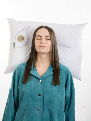 Подушка для сна Familytex ПСС В С вышивкой Сова - фото 4 - id-p218705435