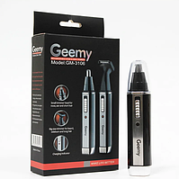 Электробритва триммер для мужчин Geemy GM-3106 2 в 1, электро триммер для носа, бровей, бороды и ушей мужской