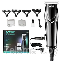 Электрическая машинка триммер для стрижки волос, бороды, бритья VGR V-111, мужская электро бритва