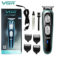 Электрическая машинка триммер для стрижки волос, бороды, бритья VGR V-055, мужская электро бритва
