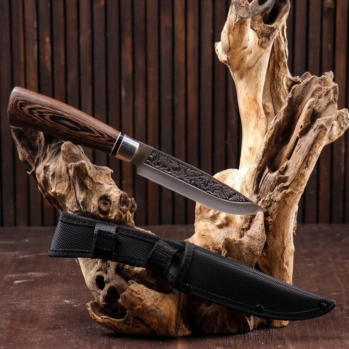 Нож охотничий "Лес" 27см, клинок 138мм/3мм, рукоять микс - фото 2 - id-p218715721