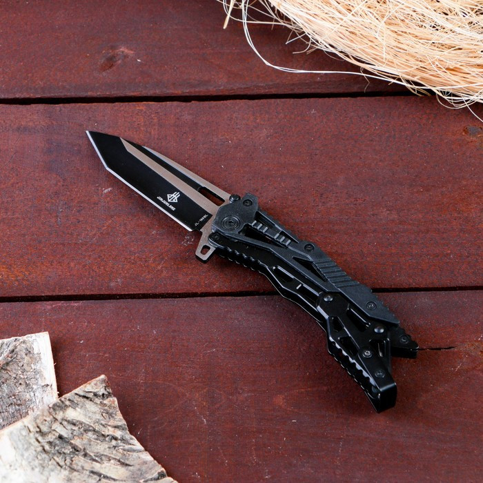 Нож перочинный "Трансформер" складной черный, лезвие 8,5 см, с фиксатором - фото 2 - id-p218715725