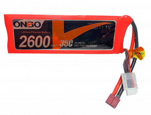 Аккумулятор LiPo Onbo 2600mAh 3S 11.1V (35C) T-dean