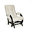 Кресло-качалка глайдер модель 68 каркас Венге экокожа Mango-002, фото 4