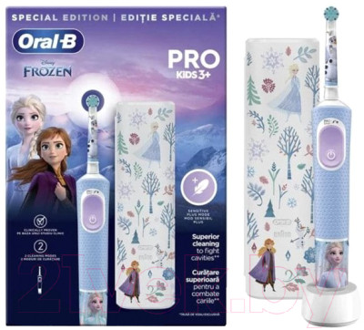 Электрическая зубная щетка Oral-B Vitality Pro Kids Frozen - фото 1 - id-p218764590