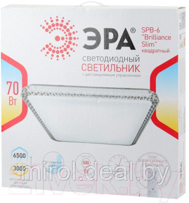 Потолочный светильник ЭРА Классик SPB-6-70-RC Brilliance Slim / Б0035536 - фото 4 - id-p218755997