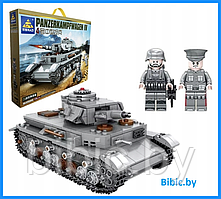 Детский конструктор Kazi Военный танк KY82045, военная техника серия аналог лего lego Тяжелый танк першинг