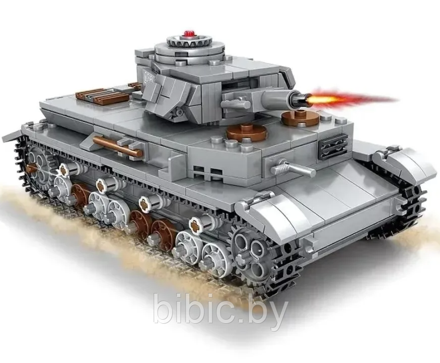 Детский конструктор Kazi Военный танк KY82045, военная техника серия аналог лего lego Тяжелый танк першинг - фото 2 - id-p218767656