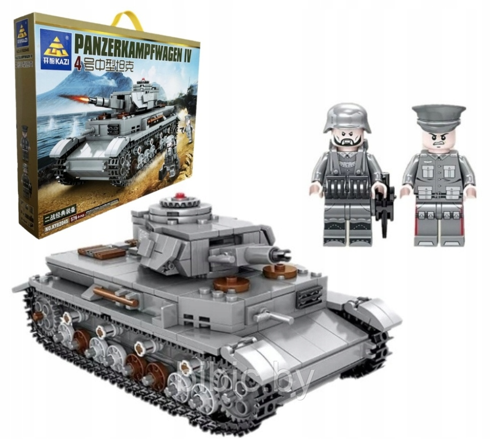 Детский конструктор Kazi Военный танк KY82045, военная техника серия аналог лего lego Тяжелый танк першинг - фото 6 - id-p218767656