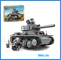 Детский конструктор Военный танк T-38 KY82051, военная техника серия аналог лего lego Тяжелый танк першинг