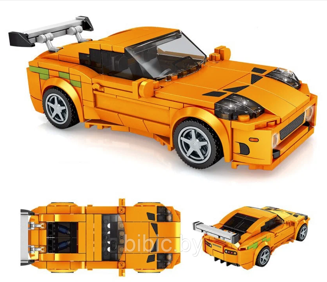 Детский конструктор Гоночная машина Спорткар Toyota Supra 5116, аналог Lego лего Technik техник для игры детей - фото 2 - id-p218772478