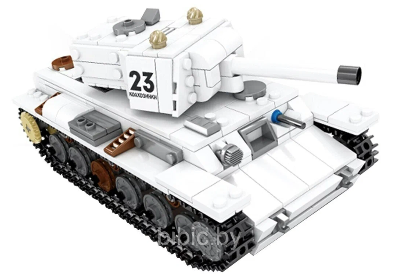 Детский конструктор Военный танк КВ-1 KY82047, военная техника серия аналог лего lego Тяжелый танк першинг - фото 4 - id-p218775327